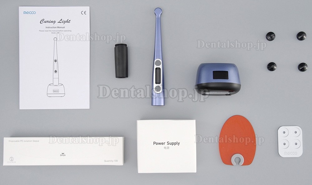 Mecco Q9 歯科用ワイヤレスLED光重合器（ライトメーター＋う蝕検出器付き）